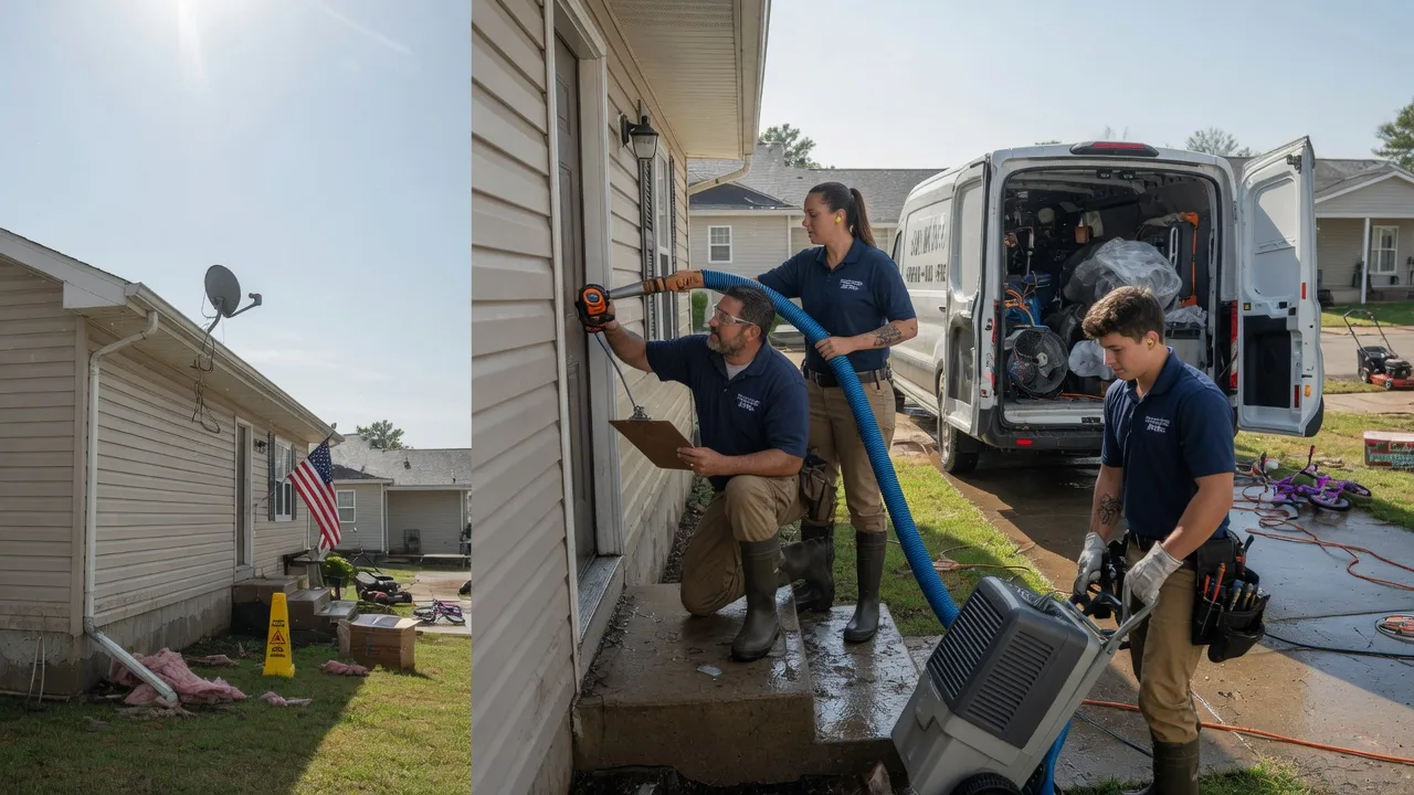 Ceiling Water Damage Restoration in Schnellville, IN near me